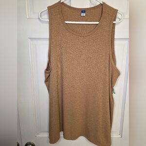 Old Naxy Luxe Ribbed Sleeveless Swing Tank Top Shirt- Size XXL  NWT